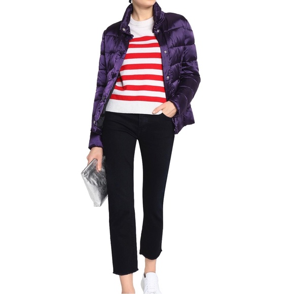 COPY - COPY - $395 Moschino Love Moschino purple puffer size 8 - Picture 3 of 10